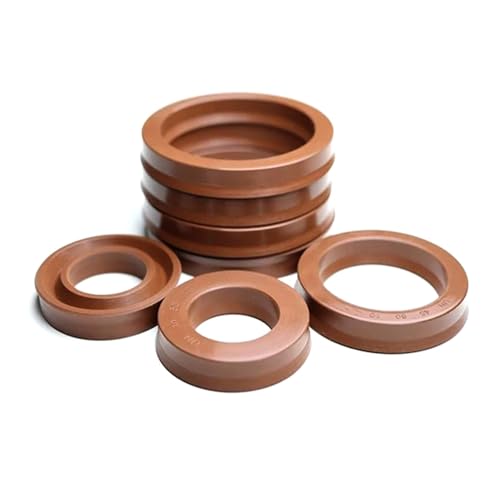 4 Stück Innendurchmesser 30 mm – 45 mm, UN/U/Y-Typ-Ring, Hydrauliköldichtung aus Fluorkautschuk FKM, Zylinderkolbendichtung von Risdany
