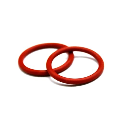 Dicke 1,5 mm, roter O-Ring aus VMQ-Gummi, Dichtung, hochtemperaturbeständiger, wasserdichter, weicher Silikonring,100 Stück Dicke 1,5 mm, roter O-Ring aus VMQ-Gummi, Dichtung, hochtemperaturbeständiger, wasserdichter, weicher Silikonring,100 Stück von Risdany