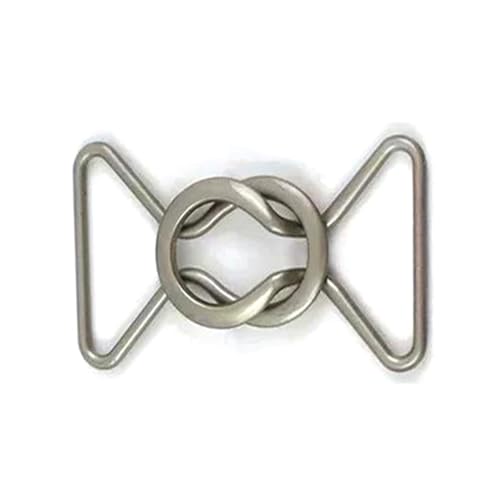 Risdany 10 Stück 20–40 mm dekorative Gürtelschnallen aus Metall, verstellbare Mantelverschlüsse für Taschen und Häkel-Nähzubehör,35 mm von Risdany