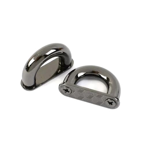 Risdany 4 Stück Metall Bogenbrücke D-Ring Taschengurt Haken Schnalle Leder Taschenzubehör, Schnalle Risdany 4 Stück Metall Bogenbrücke D-Ring Taschengurt Haken Schnalle Leder Taschenzubehör, Schnalle von Risdany