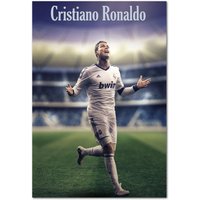 Cr7 Cristiano Ronaldo Poster 03 | Fussball Sport Wandkunst Motivationsdruck von RiseUpArts