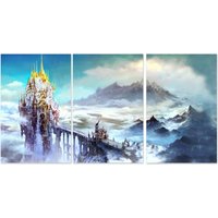 Final Fantasy Xiv | 14 Online Poster | Ishgard 3Er Set Ungerahmte Version - Hochwertige Drucke von RiseUpArts