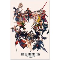 Final Fantasy Xiv | 14 Online Poster | Jobs Class Key Art Ungerahmte Version - Hochwertige Drucke von RiseUpArts