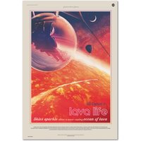 Nasa Weltraum Poster, Retro Wandkunst, Space Travel Poster - Cancri E Exoplanet Hochwertige Drucke von RiseUpArts