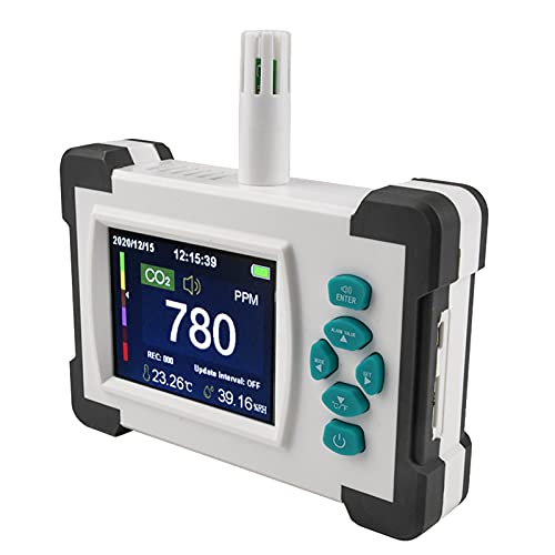 Kohlendioxid-Detektor - Kohlendioxid-Detektor CO2-Messgerät Temperatur-Feuchtigkeitssensor-Tester Luftqualitätsmonitor Kohlendioxid-Detektor - Kohlendioxid-Detektor CO2-Messgerät Temperatur-Feuchtigkeitssensor-Tester Luftqualitätsmonitor von Risegun