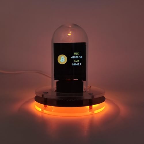 Nixie Tubes Uhr, WiFi RGB IPS LCD-Bildschirm Digitale Röhren Uhr Wetter Anzeige 12 24 Stunden Elektronische Röhren Uhr für Heim Dekoration von Risegun