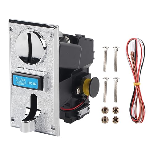 Risegun Coin Acceptor, Münzprüfer Münzautomat für Waschmaschine Spielautomat Multi Münzeinwurf für Spielkonsolen, Verkaufsautomaten von Risegun