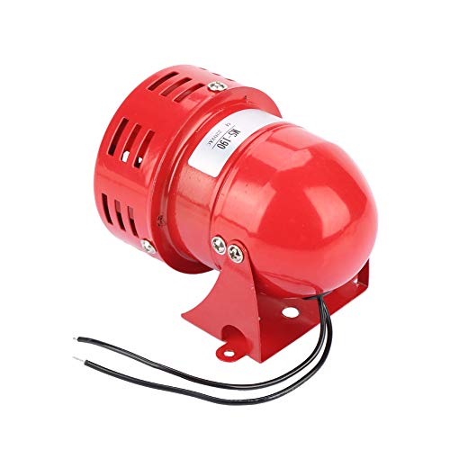Risegun Elektrische Sirene, 220V 120DB Roter Mini Metall Mini Schutz gegen Diebstahl motorgetriebener Sirenen, Industrieller Elektrischer Diebstahlschutz für Fabriken Gebäude von Risegun