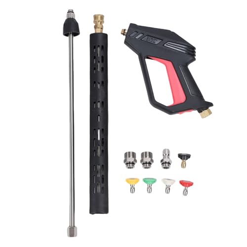 Risegun Hochdruckreiniger-Pistolen-Set M22-14 M22-15 3/8 Zoll Adapter 0° 15° 25° 40° 60° Düsen und Verlängerungsstäbe von Risegun