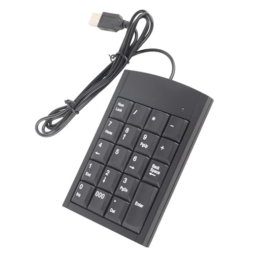 Risegun Mini USB Ziffernblock, Numerische Zusatztastatur 19 Tasten USB Nummernblock Tragbare Tastatur für Laptop PC Notebook, Schwarz Risegun Mini USB Ziffernblock, Numerische Zusatztastatur 19 Tasten USB Nummernblock Tragbare Tastatur für Laptop PC Notebook, Schwarz von Risegun