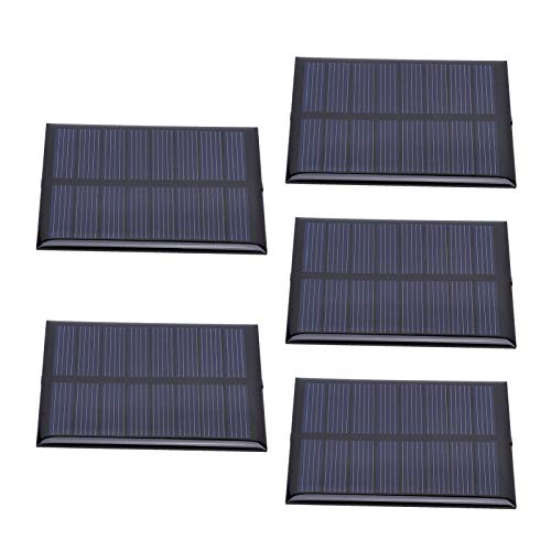 Risegun Solarpanel-Modul, 4 V 0,6 W Solarladegerät 5 Stück tragbares Mini-Solarpanel-Ladegerät Solarpanel-Epoxy-Zellplatinenmodul für Batterie-Spielzeug-Ladelicht von Risegun