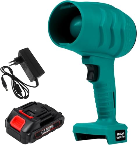 Risegun Turbo Jet Blower, Superstarker Turbo-Ventilator, 35000RPM Handgehaltener Sturm Turbolüfter Gewaltige Luftpistole Jet Fan für Staubentfernung, Laubblasen von Risegun