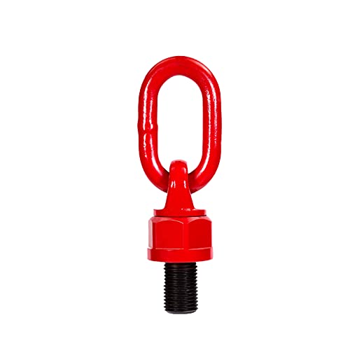 Risegun Augenschraube Ring, Drehbare Ringschraube Legierter Stahl 360° Drehbar Hebering Große Tragfähigkeit M12 * 18 mm Drehende Heberingschraube von Risegun