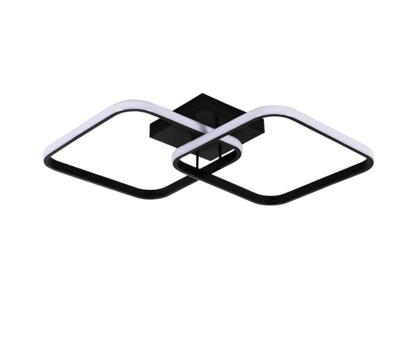 Riserva Deckenleuchte Quadratische LED Deckenleuchte,warmes Licht,schwarzes Quadrat von Riserva