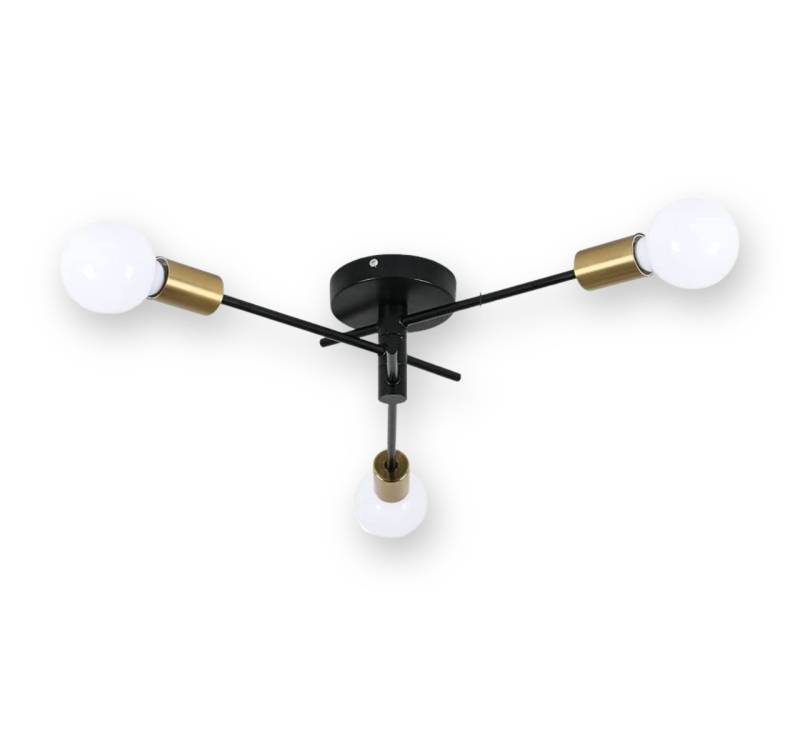 Riserva Deckenleuchte Wohnzimmer Deckenleuchte, Schlafzimmerlampe,3flammige Deckenleuchte,E27 von Riserva