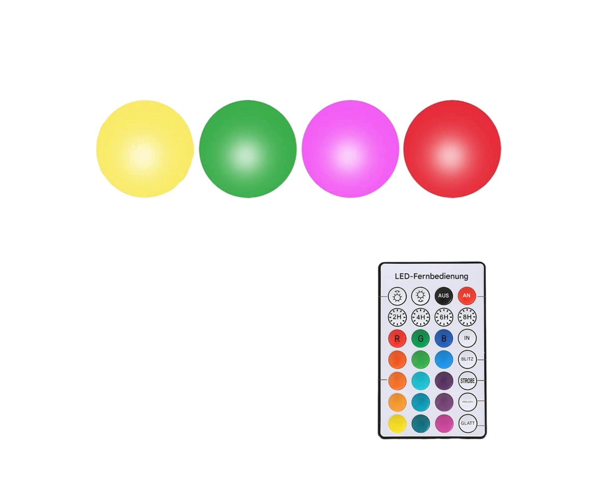 Riserva LED Kugelleuchte RGB Poolbeleuchtung (2er Pack),solarbetriebene LED Leuchten von Riserva