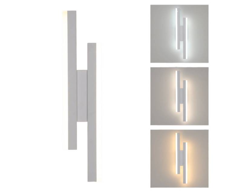 Riserva LED Wandstrahler LED einfache Wandleuchte,Acryl Wandleuchte,16W,dreifarbiges Licht, Energiesparend, kein Flimmern, Augenschutzdesign von Riserva