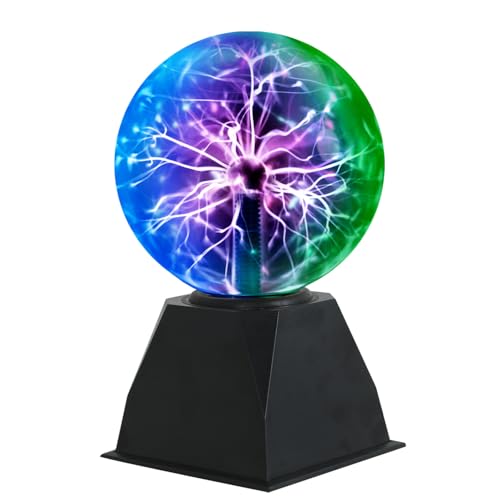 Riserva Plasma Ball 6" Magische Plasmakugel Licht, Magic Sphere Lighting Crystal Lamp Für Party, Dekorationen, Schlafzimmer, Haus (3-Farbige) von Riserva