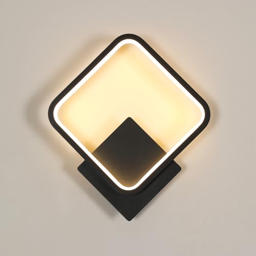 Riserva Wandleuchte LED Innen, 17W Wandlampe Modern Design, 3000K Warmweiß, Kreative Wandleuchte Quadratisch Schwarz für Schlafzimmer, Wohnzimmer, Korridor, Treppe, Esszimmer, Café Riserva Wandleuchte LED Innen, 17W Wandlampe Modern Design, 3000K Warmweiß, Kreative Wandleuchte Quadratisch Schwarz für Schlafzimmer, Wohnzimmer, Korridor, Treppe, Esszimmer, Café von Riserva