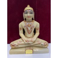 Lord Mahavir 18, 2 cm Statue Jain Religion Gott Idol Hindu Religiöses Geschenk Erleuchtete Skulptur Figur Teerthankar Mahaveer Gottheit von RishikeshHandicraft