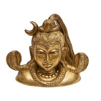 Messing Shivlingam, 8. cm Kleine Größe Lord Shiva Kopf Idol, Siva Kopf, Shiv Büste, Hindu Gott Statue Für Tempel Mandir Altar Dekor von RishikeshHandicraft