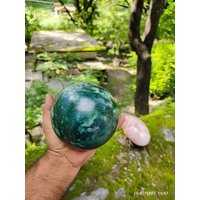Natürliche Aventurin Sphäre - Kristall Ball Ungebohrter Heilstein von RishikeshHandicraft