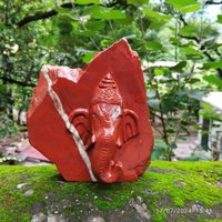 Natürlicher Jaspis Ganesha - Edelstein Figur Kristall Geschnitzte Ganesh Statue Housewarminggeschenk von RishikeshHandicraft