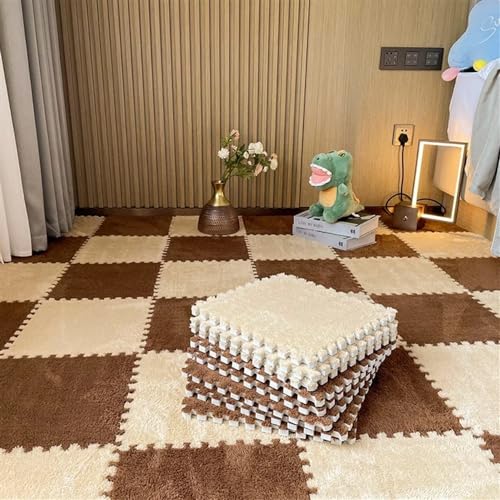 30 Stück DIY Puzzle Shaggy Teppich Wohnzimmer Schlafzimmer Weicher Bodenbereich Teppich Magische Patchwork Plüschmatte Spielmatte Ineinander greifender Teppich Shaggy Weiche EVA-Schaumstoffmatten(Tuo 30 Stück DIY Puzzle Shaggy Teppich Wohnzimmer Schlafzimmer Weicher Bodenbereich Teppich Magische Patchwork Plüschmatte Spielmatte Ineinander greifender Teppich Shaggy Weiche EVA-Schaumstoffmatten(Tuo von Risitei