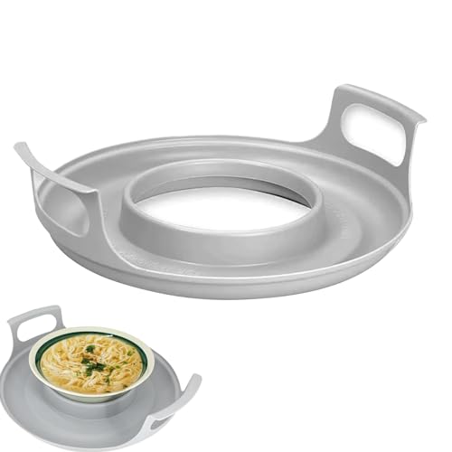 Ristyur Mikrowellen Schalenhalter Für Heiße Speisen | Kühlbehälter Für Die Mikrowelle Mit Griffen | Mikrowellen Tellerhalter | Hitzebeständiges Mikrowellenschüssel Tablett | Heißer Schüsselhalter von Ristyur
