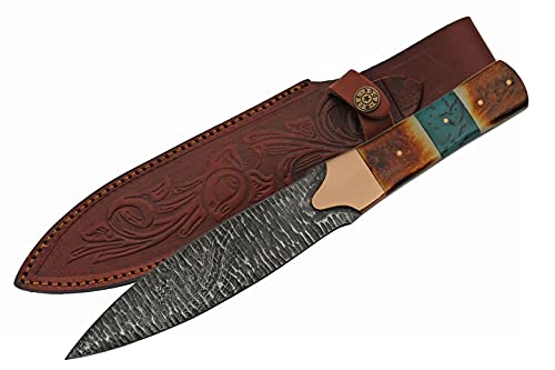 Damascus - Flint Fixed Blade Spear Pt von Rite Edge