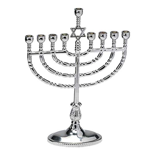 Rite Lite Chanukah Mini-Menora-Set mit Kerzen – Aluminium Chanukkah Menora 10,8 cm von Rite Lite