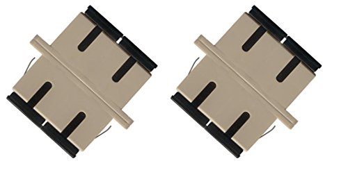 (2 Pack) Glasfaser Adapter Kupplung SC auf SC Multimode Duplex von RiteAV
