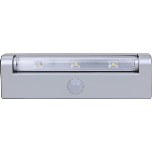 RITOS Batterie LED Lichtleiste mit Bewegungsmelder, schwenkbar, Silber von Ritos