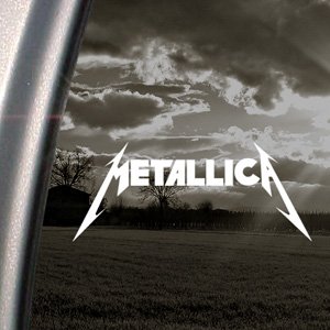 Rockband-Aufkleber, Motiv Metallica, für Pkw/Lkw/Stoßstange/Fenster von Ritrama