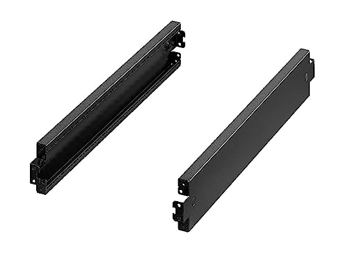 Rittal Stahl Rack-Frontplatte x 20TE, Schwarz, Packung a 2 Stück von Rittal