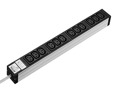 Rittal IEC C13 Steckdosenleiste, 12-Fach, 250 V, 16A von Rittal