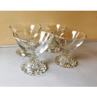 Vintage Anchor Hocking Boopie Footed Sherbet Gläser Oder Stemware/Weingläser 4 Unze - 3 Links von RittenhouseSqVintage