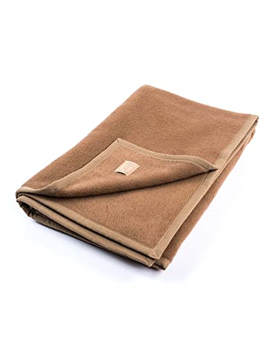 Ritter Decken Maharadscha Kamelhaardecke 100 x 150 cm - Kamel - Premium Decke aus 100% Kamelhaar - Temperaturausgleichende Wolldecke - Made in Germany von Ritter Decken