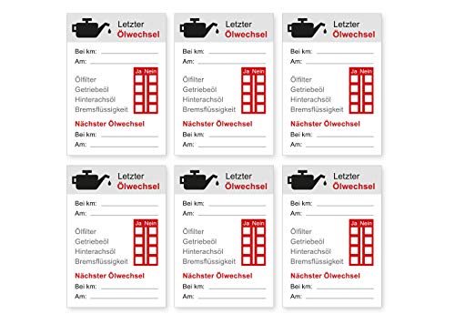 Aufkleber Ölwechsel KFZ Service Kundendienst Wartung Auto Ölfilter Getriebeöl Hinterachsöl Bremsflüssigkeit Waschstrassenfest und Witterungsbeständig Aufkleber Ölwechsel KFZ Service Kundendienst Wartung Auto Ölfilter Getriebeöl Hinterachsöl Bremsflüssigkeit Waschstrassenfest und Witterungsbeständig von Ritter Mediendesign
