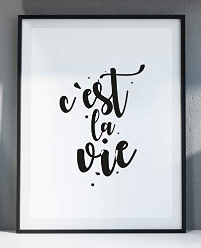 Ritter Mediendesign Bild Fine Art Kunstdruck Poster Druck Deko Geschenkidee Cést la Vie (Din A4) von Ritter Mediendesign