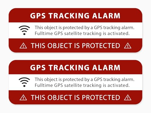 Aufkleber GPS Tracking Alarm Warnung Sticker Hinweis auf Objekt GPS-Sicherung Wetterfest und UV-Beständig Aufkleber GPS Tracking Alarm Warnung Sticker Hinweis auf Objekt GPS-Sicherung Wetterfest und UV-Beständig von Ritterprintz