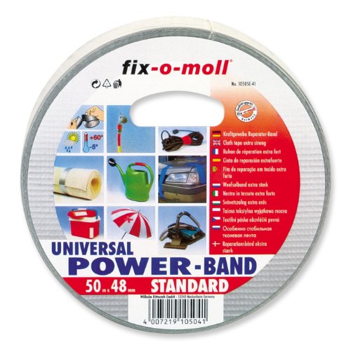 Ritterrath 0 Power-Band Standard 50 m, 48 mm, silber von Suki