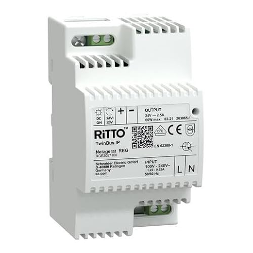 Netzgerät TwinBus IP 24 V DC 60 W grau RITTO RGE2057100 von Ritto