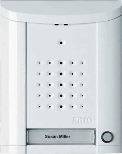 Ritto Entravox Türstation Audio für 1 Familienhaus - Beleuchtete Klingeltaste und Namensschild - vandalensichere Gegensprechanlage, Aufputz, weiß, 1840170 Ritto Entravox Türstation Audio für 1 Familienhaus - Beleuchtete Klingeltaste und Namensschild - vandalensichere Gegensprechanlage, Aufputz, weiß, 1840170 von Schneider Electric