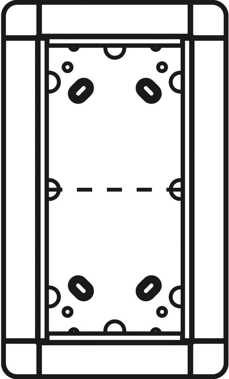 Ritto 1881220 Unterputzrahmen 2 Modulplätze Türklingelrahmen Rahmen Türklingel B-Ware von Ritto