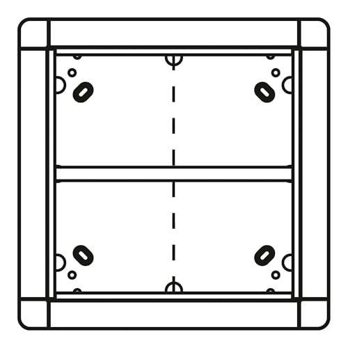 Ritto 1881570 Portier Rahmen UP 4fach quad. weiss von Ritto