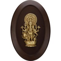 Dhristi Ganesh Statue Mit Holzrahmen - 79 cm Wandbehang Lord Der Weisheit Ganpati Figur Home Tempel Mandir Gajanan Dhristi Ganesh Statue Mit Holzrahmen - 79 cm Wandbehang Lord Der Weisheit Ganpati Figur Home Tempel Mandir Gajanan von RituHomeDecor
