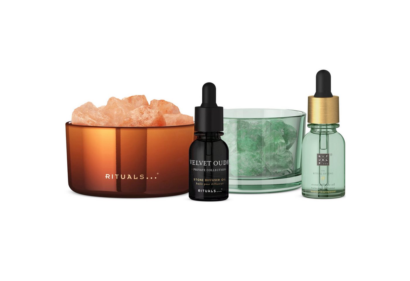 Rituals Raumduft Rituals Velvet Oudh & Jing Diffuser Set – 2x20 ml (Doppeltes Duft-Erlebnis: orientalisch & entspannend, 2-St) von Rituals