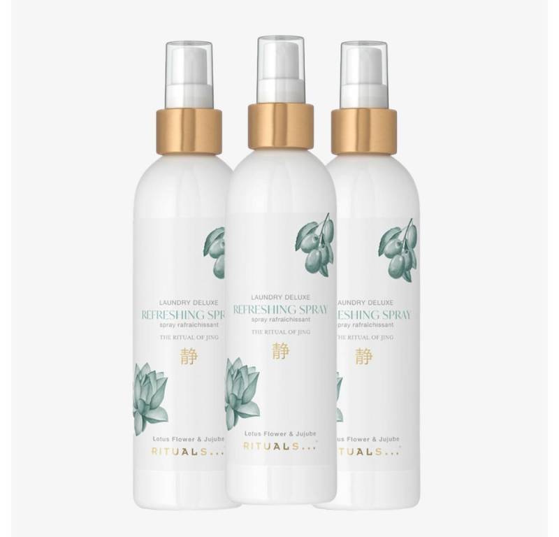 Rituals Textilerfrischer The Ritual of Jing - Jujube & Lotus - Refreshing Spray Room & Textile (3-St), Beruhigender Textilerfrischer mit Lotusblüte und Jujube​ von Rituals