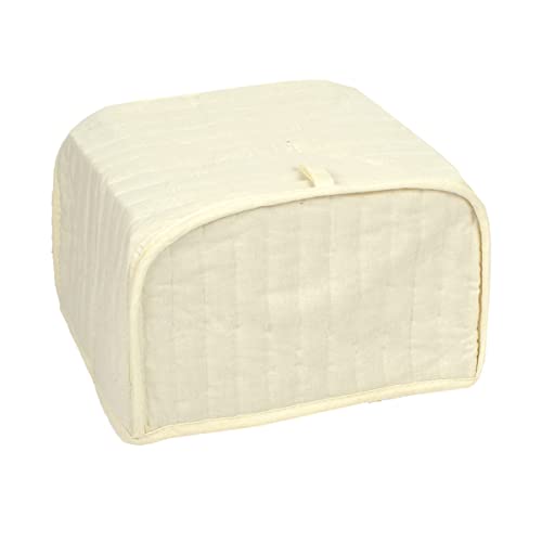 RITZ Toaster-Abdeckung aus Polyester/Baumwolle, gesteppt, für zwei Scheiben, Staub- und Fingerabdruckschutz, maschinenwaschbar, naturfarben von Ritz